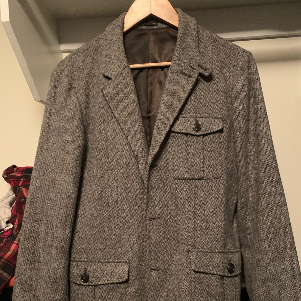 Grey Wool Blazer